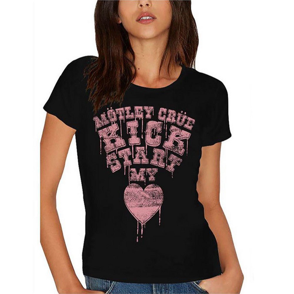 MOTLEY CRUE モトリークルー (来日 40周年 ) - Kick Start My Heart / Tシャツ / レディース - PGS